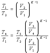 Theoretical diesel engine cycle, performance and diagram