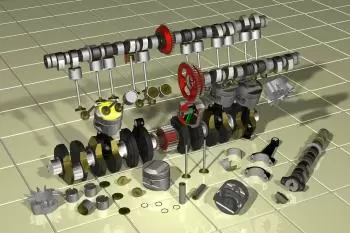 Parts and components of a heat engine